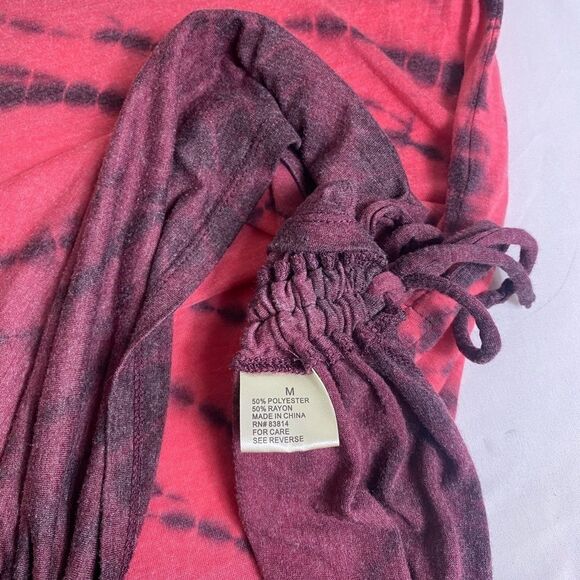 Halcyon Bebe M hooded long sleeve pullover tunic w/ruched sides - Picture 5 of 6